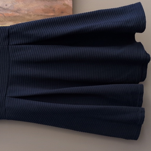 Annabella Blue Textured Mini Dress Size Large - Picture 3 of 10